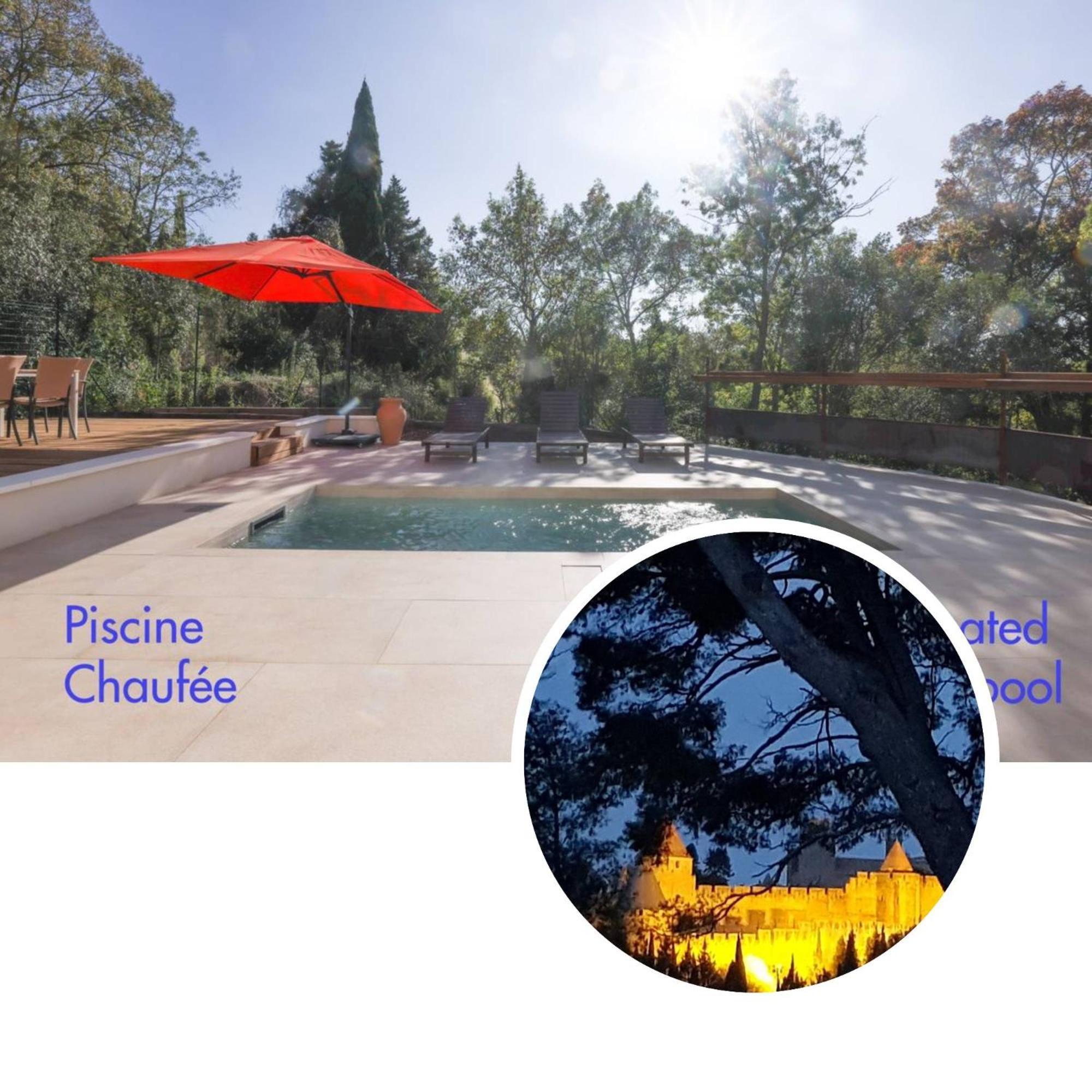 Villa St Francois Piscine Privee Chauffee ,Clim ,Parking Gratuit Carcassonne Bagian luar foto